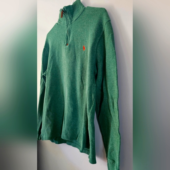 Mens sweater size Medium Ralph Lauren shirt Medium green - Picture 2 of 6